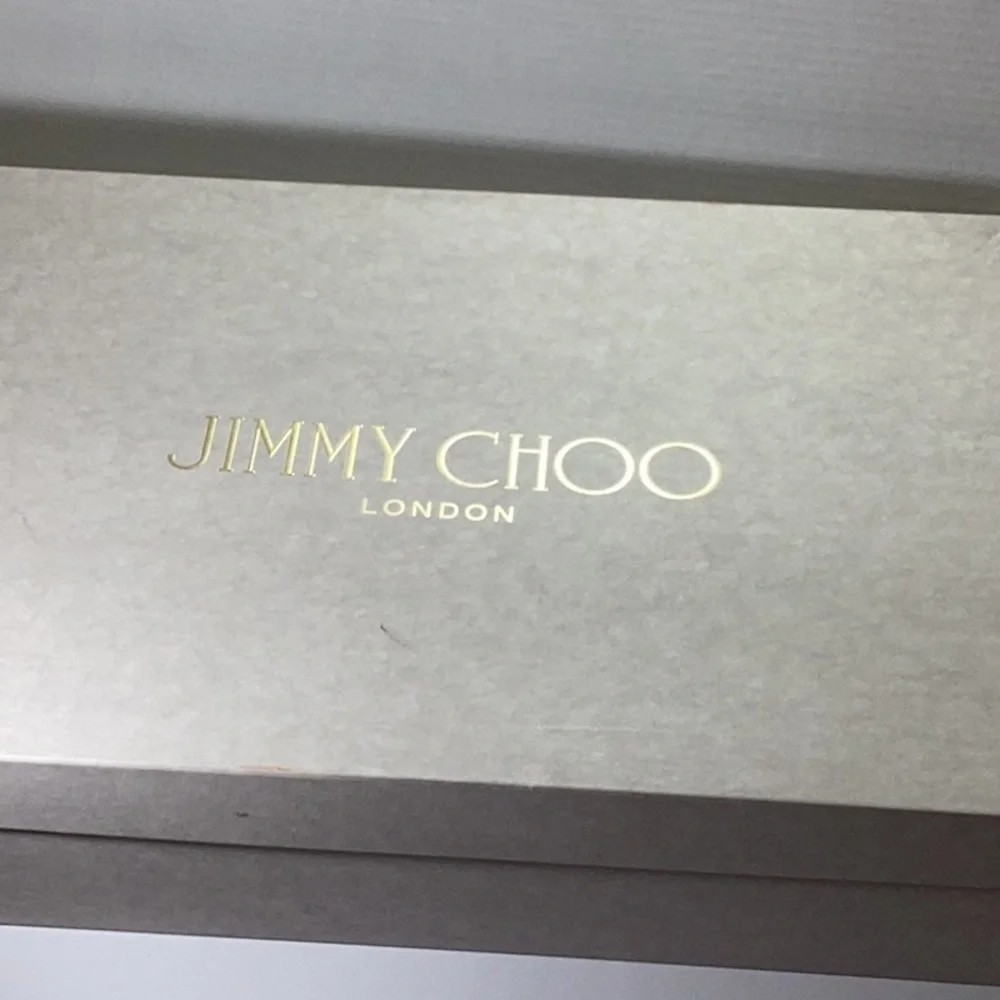 Jimmy Choo Tonya 70 leather boots. Note one pearl is off(refer to the picture)